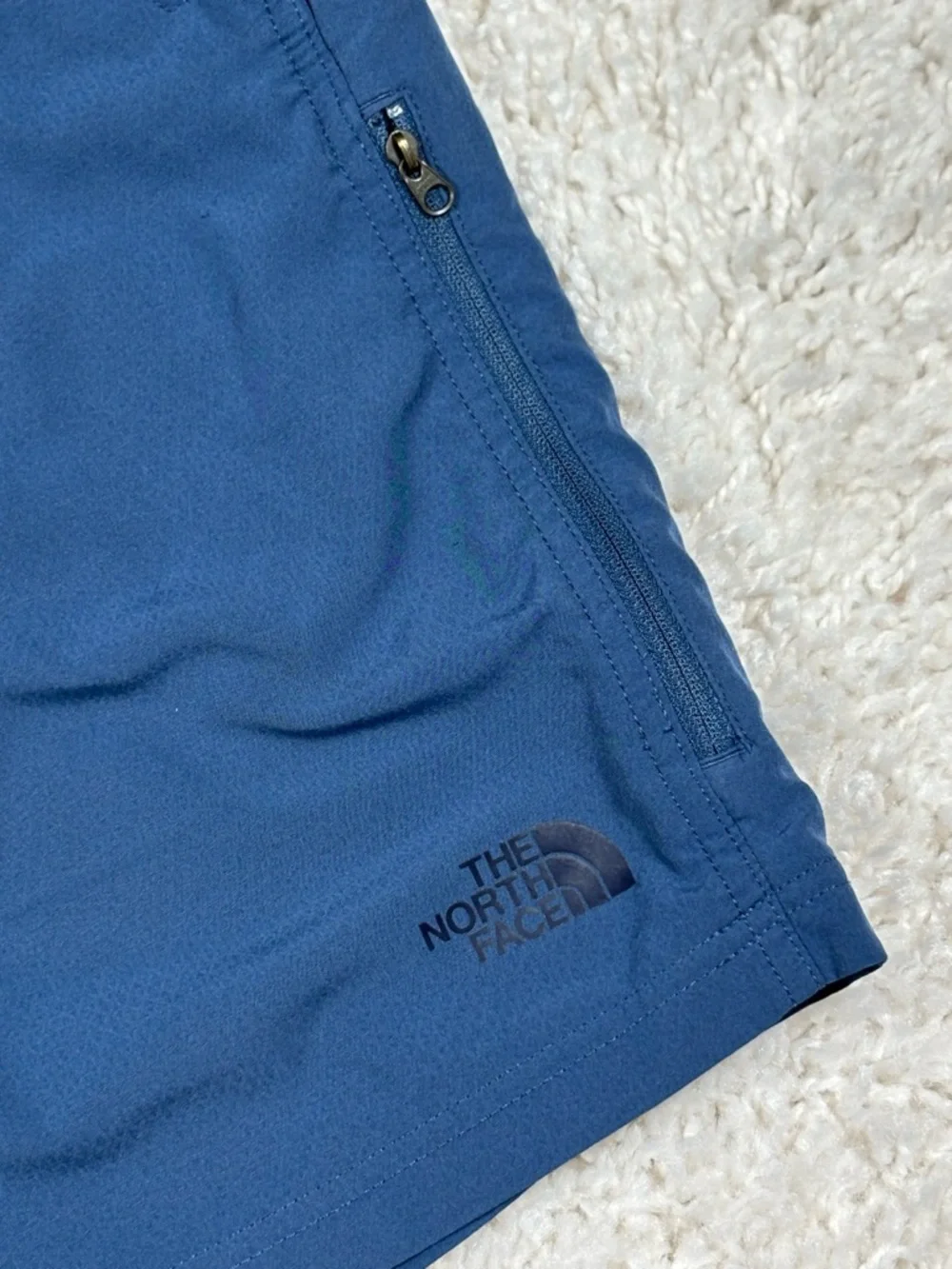 The North Face Paramount Active Shorts Mens 36 Blue FlashDry Hiking Stretch